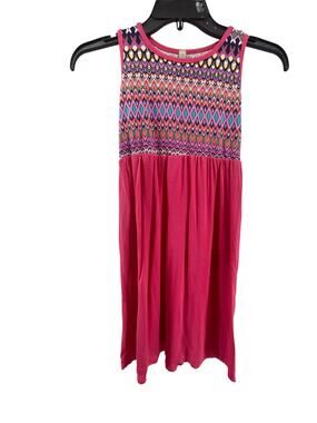 Pomelo Pink Multicolored Sleeveless Maxi Dress Girls Youth